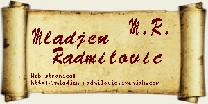 Mlađen Radmilović vizit kartica